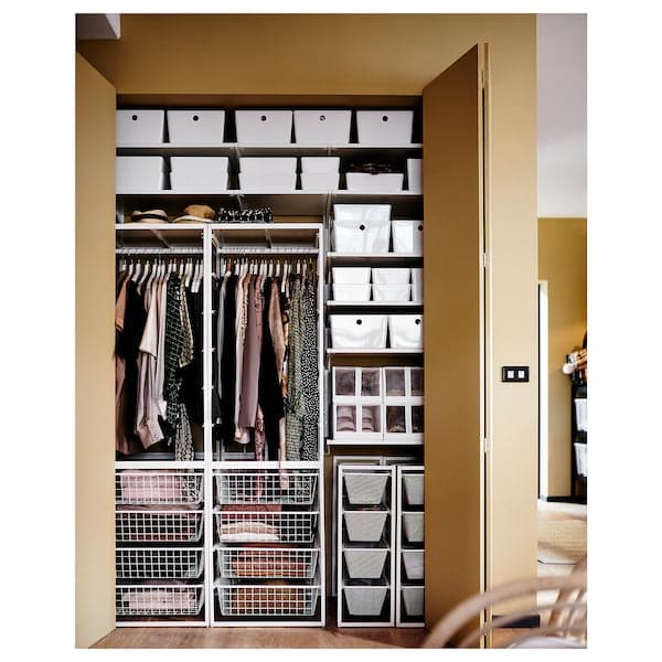 JONAXEL - Wardrobe combination, white, 99x51x173 cm - best price from Maltashopper.com 49297660