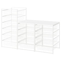 JONAXEL - Storage combination, white, 148x51x104 cm - best price from Maltashopper.com 89297677