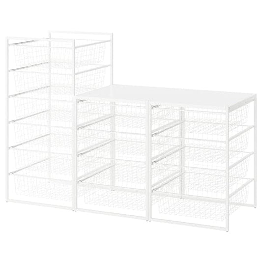 Ikea JONAXEL - Storage combination, white, 148x51x104 cm