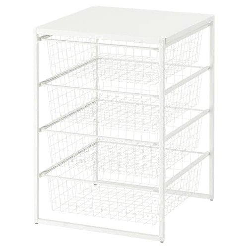 JONAXEL - Storage combination, white, 50x51x70 cm
