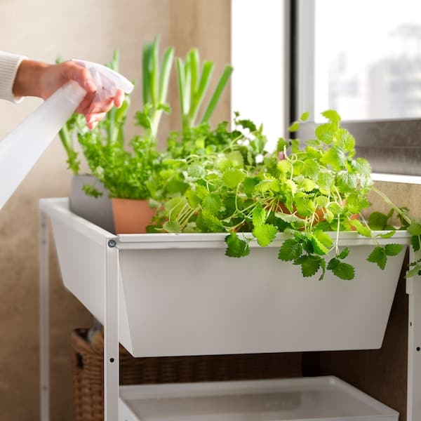 Ikea JOSTEIN - Container, white / in / outdoor,60x40x15 cm , 60x40x15 cm