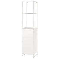 JOSTEIN - Shelf with door, indoor/outdoor/white, 41x44x180 cm - best price from Maltashopper.com 69437235