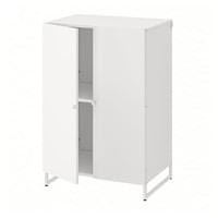 JOSTEIN - Shelving unit with doors, in / outdoor / white,61x44x90 cm - best price from Maltashopper.com 39437166