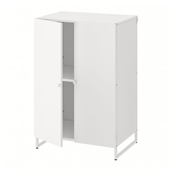 Ikea JOSTEIN - Shelving unit with doors, in / outdoor / white,61x44x90 cm