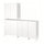 JOSTEIN shelving unit with doors, in/outdoor/white, 182x44x180 cm