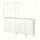JOSTEIN shelving unit with doors, in/outdoor/white, 182x44x180 cm