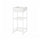 JOSTEIN - Shelving unit with storage, in / outdoor / white metal wire, 41x40x90 cm