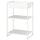 JOSTEIN - Shelving unit with storage, in / outdoor / white metal,61x40x90 cm
