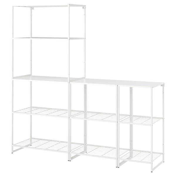 JOSTEIN - Shelving unit, in / outdoor / white,182x40x180 cm - best price from Maltashopper.com 89437300