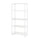 JOSTEIN - Shelving unit, in / outdoor / white metal wire,81x40x180 cm