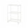 JOSTEIN - Shelving unit, in / outdoor / white metal wire,61x40x90 cm