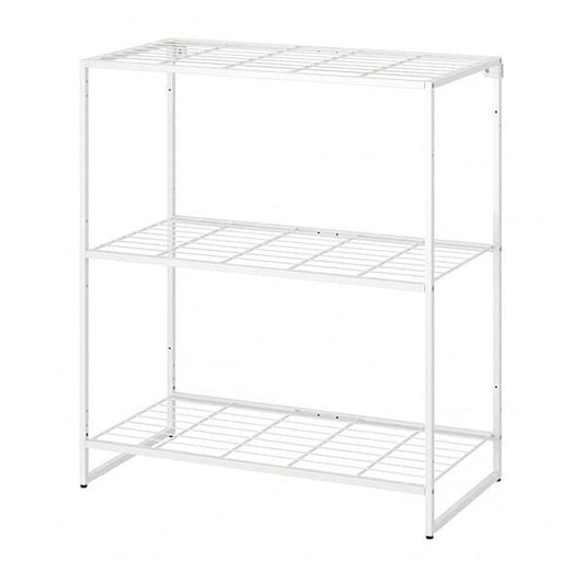 Ikea JOSTEIN - Shelving unit, in / outdoor / white metal wire,81x40x90 cm