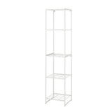 JOSTEIN shelving unit, in/outdoor/wire white, 41x40x180 cm
