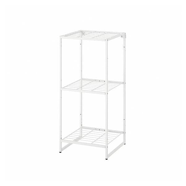 Ikea JOSTEIN - Shelving unit, in / outdoor / white metal wire,41x40x90 cm ,