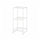 JOSTEIN - Shelving unit, in / outdoor / white metal wire,41x40x90 cm ,