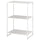 JOSTEIN - Shelving unit, in / outdoor / white metal,61x40x90 cm , 61x40x90 cm