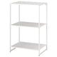 JOSTEIN shelving unit, in/outdoor/metal white, 61x40x90 cm