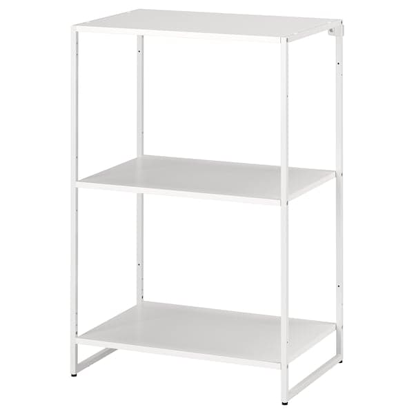 JOSTEIN - Shelving unit, in / outdoor / white metal,61x40x90 cm , 61x40x90 cm