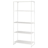 JOSTEIN shelving unit, in/outdoor/metal white, 81x40x180 cm