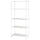 JOSTEIN - Shelving unit, in / outdoor / white metal,81x40x180 cm , 81x40x180 cm