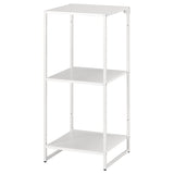 JOSTEIN shelving unit, in/outdoor/metal white, 41x40x90 cm