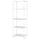 JOSTEIN - Shelving unit, in / outdoor / white metal,61x40x180 cm , 61x40x180 cm