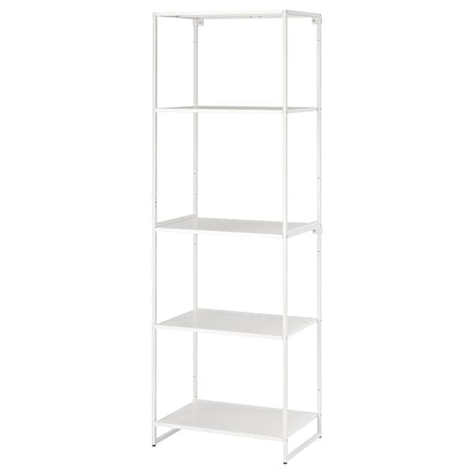 Ikea JOSTEIN - Shelving unit, in / outdoor / white metal,61x40x180 cm , 61x40x180 cm
