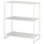 JOSTEIN - Shelving unit, in / outdoor / white metal,81x40x90 cm , 81x40x90 cm