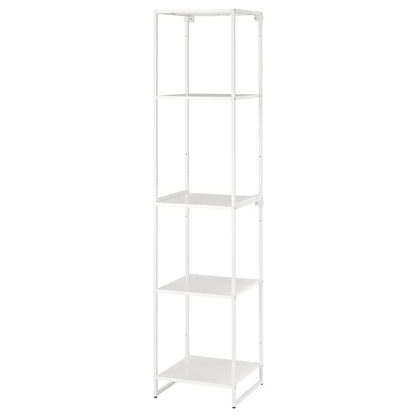 Ikea JOSTEIN - Shelving unit, in / outdoor / white metal,41x40x180 cm ,