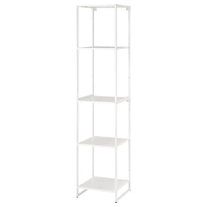 Ikea JOSTEIN - Shelving unit, in / outdoor / white metal,41x40x180 cm ,