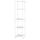 JOSTEIN - Shelving unit, in / outdoor / white metal,41x40x180 cm ,