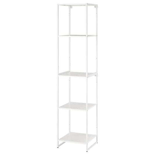 Ikea JOSTEIN - Shelving unit, in / outdoor / white metal,41x40x180 cm ,