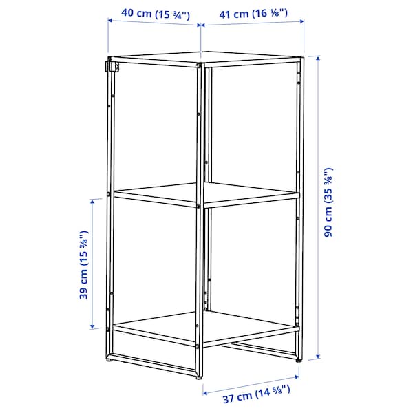 Ikea JOSTEIN - Shelving unit, in / outdoor / white metal,41x40x90 cm , 41x40x90 cm