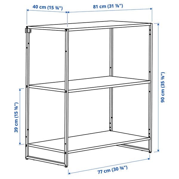 JOSTEIN - Shelving unit, in / outdoor / white metal,81x40x90 cm , 81x40x90 cm - best price from Maltashopper.com 89437140