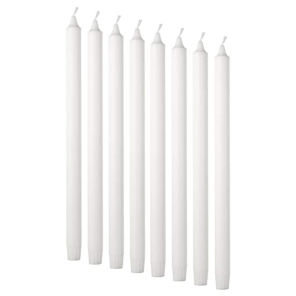 JUBLA - Unscented candle, white, 35 cm - best price from Maltashopper.com 40154401