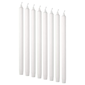 JUBLA - Unscented candle, white, 35 cm - best price from Maltashopper.com 40154401