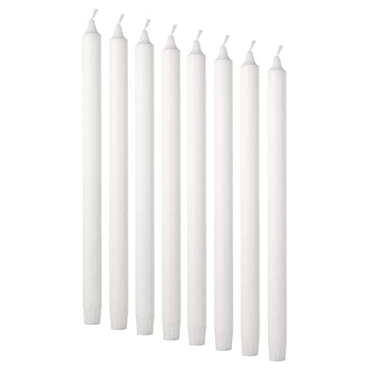 JUBLA - Unscented candle, white, 35 cm - best price from Maltashopper.com 40154401