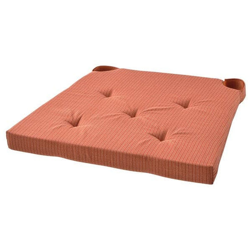 JUSTINA - Chair cushion, orange, , 42/35x40x4 cm