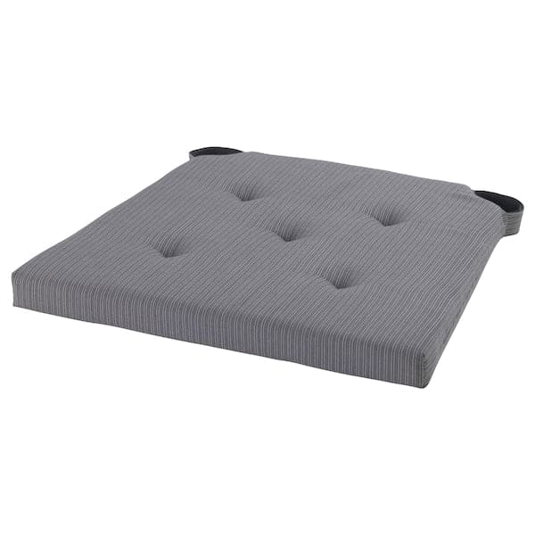 Ikea JUSTINA Chair cushion - grey 35/42x40x4.0 cm , 42/35x40x4 cm