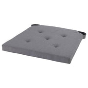 Ikea JUSTINA Chair cushion - grey 35/42x40x4.0 cm , 42/35x40x4 cm