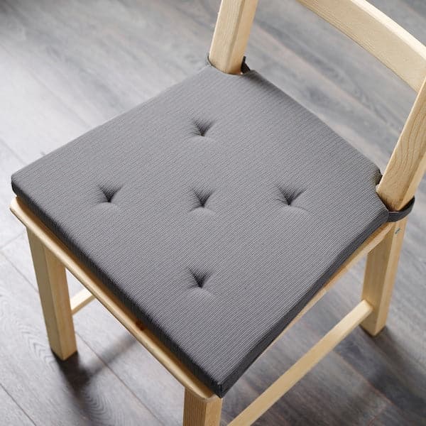 Ikea JUSTINA Chair cushion - grey 35/42x40x4.0 cm , 42/35x40x4 cm