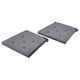 JUSTINA chair pad, grey, 35 cm, 2 pack