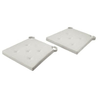 JUSTINA chair pad, natural, 42/35x40x4 cm, 2 pack
