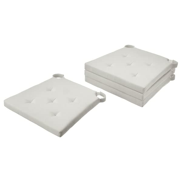 JUSTINA - Chair cushion, natural,42/35x40x4 cm - best price from Maltashopper.com 69503225