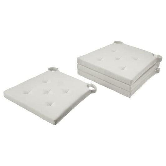 JUSTINA - Chair cushion, natural,42/35x40x4 cm - best price from Maltashopper.com 69503225