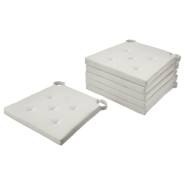 JUSTINA - Chair cushion, natural,42/35x40x4 cm - best price from Maltashopper.com 99503238