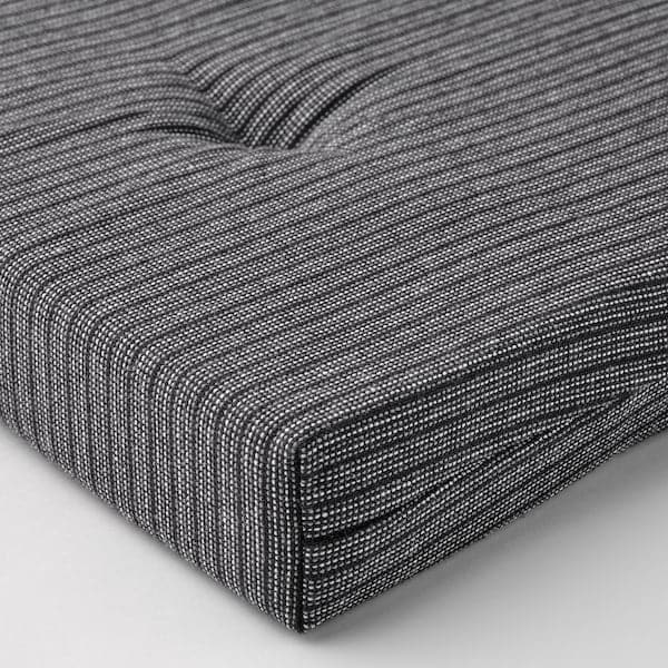 Ikea JUSTINA - Chair cushion, black, 42/35x40x4 cm