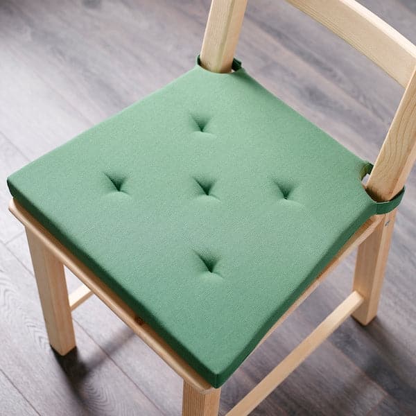 JUSTINA Chair cushion - green 42/35x40x4 cm , 42/35x40x4 cm - best price from Maltashopper.com 60304428