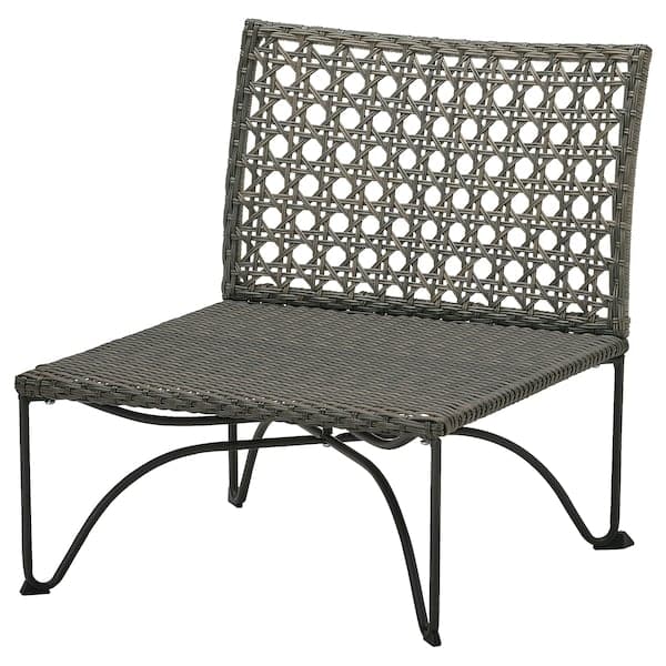 JUTHOLMEN - One-seat section, outdoor, dark grey-brown - best price from Maltashopper.com 40452189