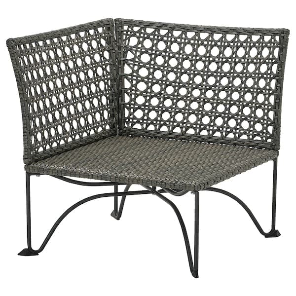 Ikea JUTHOLMEN - Corner section, outdoor, dark grey-brown